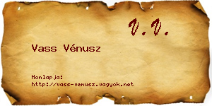 Vass Vénusz névjegykártya